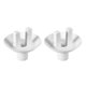 thumbnail image 1 of Conector de manguera de drenaje de aire acondicionado, accesorio en ángulo para unidades mini-split y unidades de ventana AC 28 mm 2 Pcs, 1 of 4