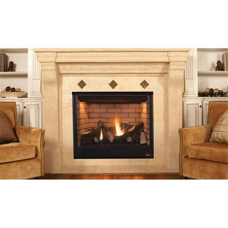 Propane Gas Vent 35 in. Propane Gas DRT 3500 Pro Series Clean Face Circulating Direct Vent - Combo Top & Rear Vent, Electronic IPI Ignition ()