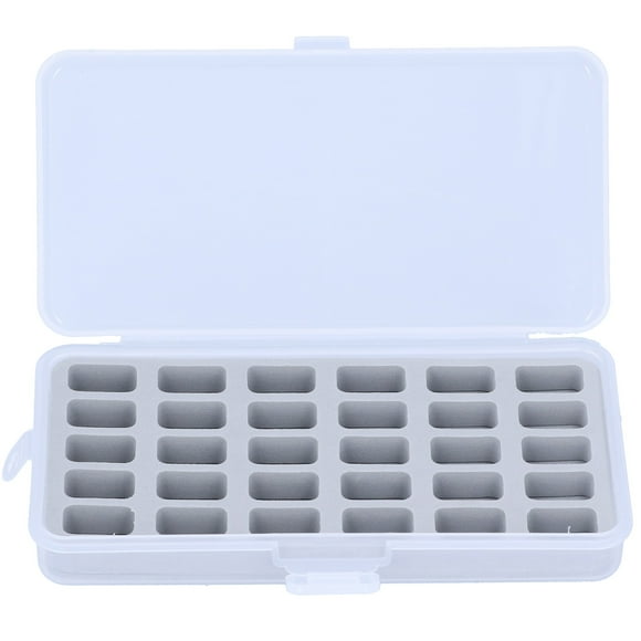 Bobbin Box, Machine Bobbin Organizer Plastic Case Transparent 30 Slots Empty Spools Sewing Craft Storage, Sewing Craft Plastic Case Storage Box for Sewing Machine