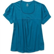 Faded Glory - Women's Plus Studded Trapeze Tee