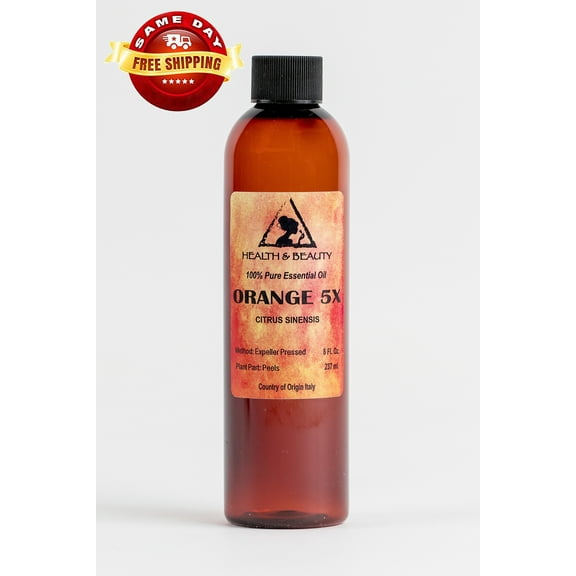 ORANGE 5X (5 FOLD) ESSENTIAL OIL ORGANIC AROMATHERAPY NATURAL 100% PURE 8 OZ