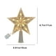 thumbnail image 3 of Christmas Tree Topper Five-Pointed Star Transparent LED Luminous Ornament | Warm Yellow Multicolor Light | Durable Plastic | Easy Install | 17x15x1.5cm | Decorative Holiday Star, 3 of 6