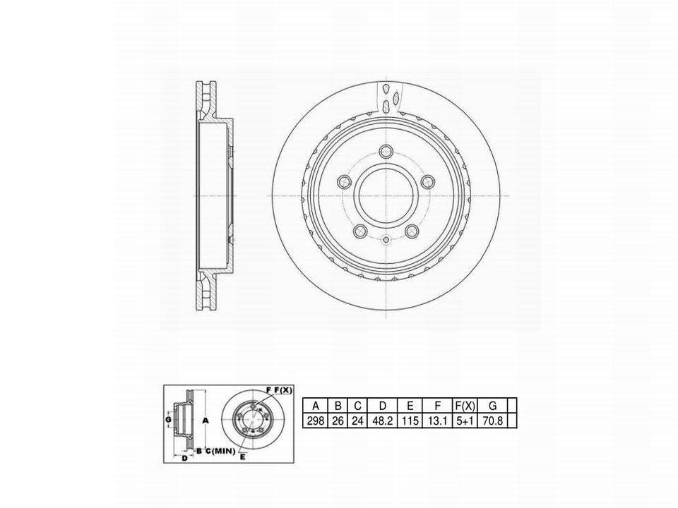 Winstop Brake Rotor, Rear WS245629, Cadillac CTS 2007-2003