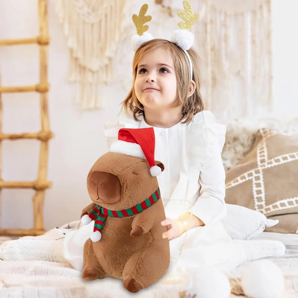 Christmas Capybara Plush Capybara Stuffed Animal Toy