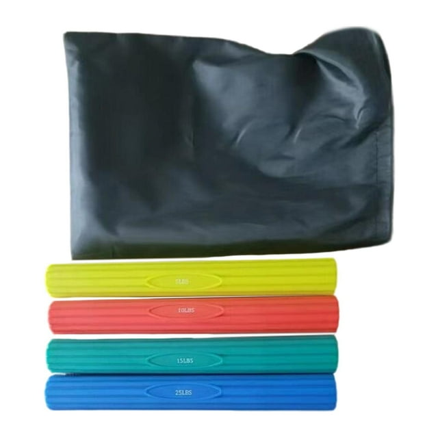 Barra de resistencia giratoria, ejercitador de codo para entrenamiento muscular, banda de resistencia flexible para mujeres, hombres, profesionales y Paquete de 4