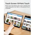 thumbnail image 2 of Monitor portátil CAPERAVE con pantalla táctil FHD IPS de 15,6", 2 of 9