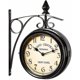 thumbnail image 1 of Wall Clock Wrought Iron Garden Clock Handcrafted 2-Sided Clock Grand Central Terminal New York, 1 of 5