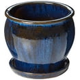 thumbnail image 2 of TRENDSPOT BLU 11" Drip Blue Studio Pot, 2 of 3