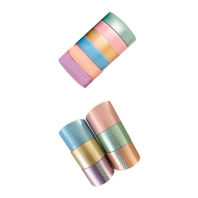 Abbracc Sticky Ball Tapes Educational Colorful Decorative DIY 12pcs 3.6cm 7.2cm