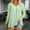 #0159-Green, variant on Uootdi Women's Plus Size Tops Cute V Neck Buttons Up Pleated Flowy Long Sleeve Shirts Spring Blouses for Women Dressy Casual Spring Fashion Outfits Gift