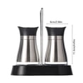thumbnail image 3 of Iumwxz Glass Seasoning Bottles Set with Stainless Steel Lids 2 Pack Spice Jars Organizer Refillable Kitchen Table Cooking Portable Camping RV Companion Storage Spice Container with Rack 1 Pack Silver, 3 of 6