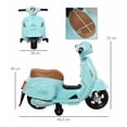 thumbnail image 5 of Moto Eléctrica Confety World Mini Vespa H1 Montable De Pedal Menta, 5 of 5