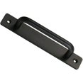 thumbnail image 1 of Manija de puerta de granero, Manija de puerta de granero corrediza Perfecta para puerta Gabinete Armario Cajón Cobertizo Garaje Incluido 2 tornillos - Negro, 150 mm,11 Feliz Sencillez, 1 of 5