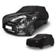 thumbnail image 1 of Funda para automóvil impermeable para todo clima, protección exterior completa contra el sol y la lluvia, con tiras reflectantes, negra para Mini Cooper 4DR, 1 of 7