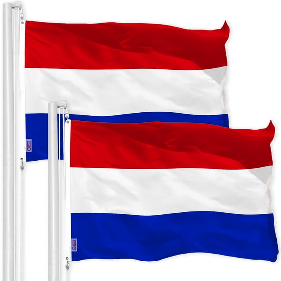 Netherlands Dutch Flag 3x5FT 2-Pack 150D Printed Polyester By G128