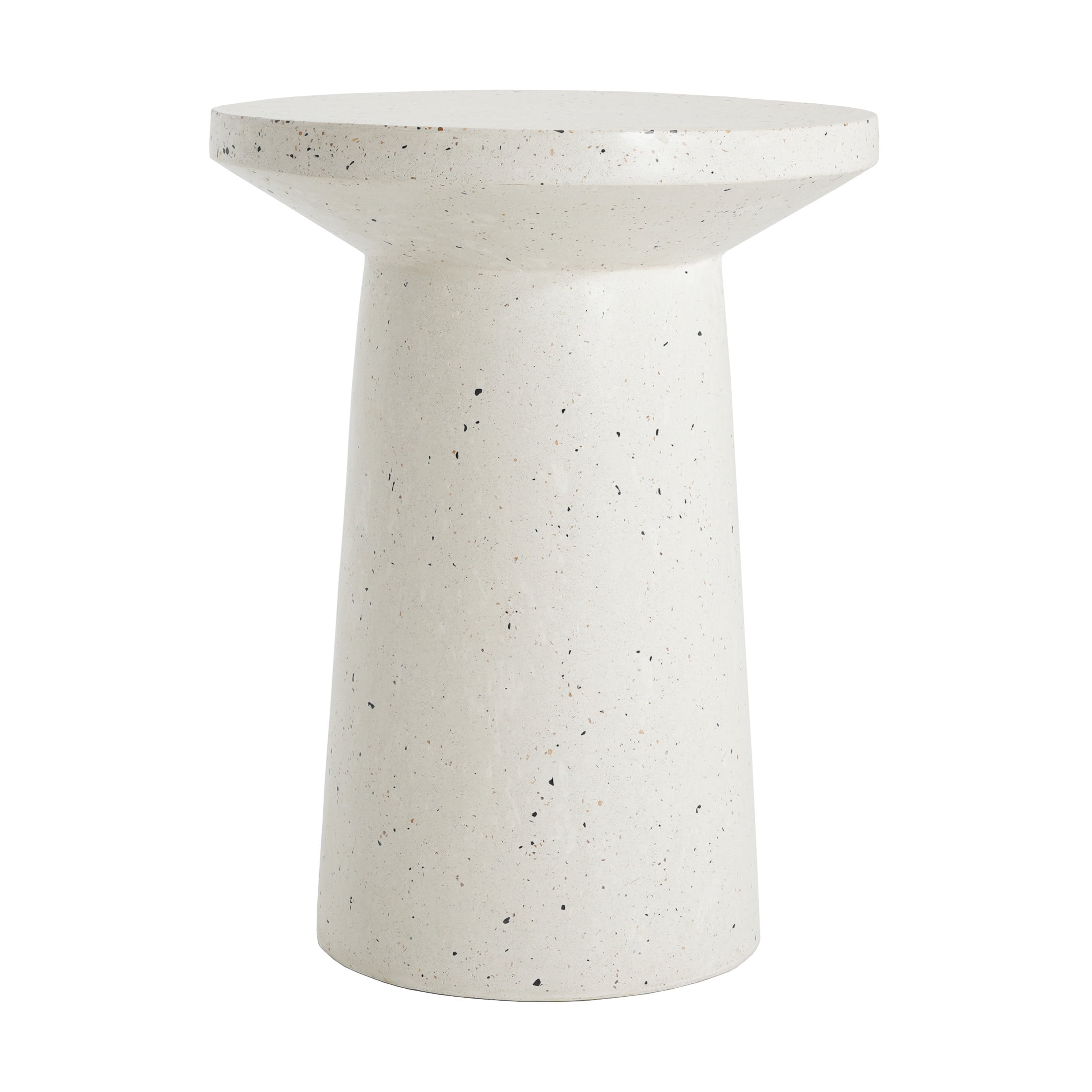 Christopher Knight Home Minimalist Round MGO Side Table, End Table for Indoor & Outdoor Use, White