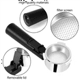 thumbnail image 6 of 51mm Stainless Steel Bottomless Coffee Portafilter for Professional Coffee Maker Accessory,1 x bottomless portafilter,black & silver, 6 of 9