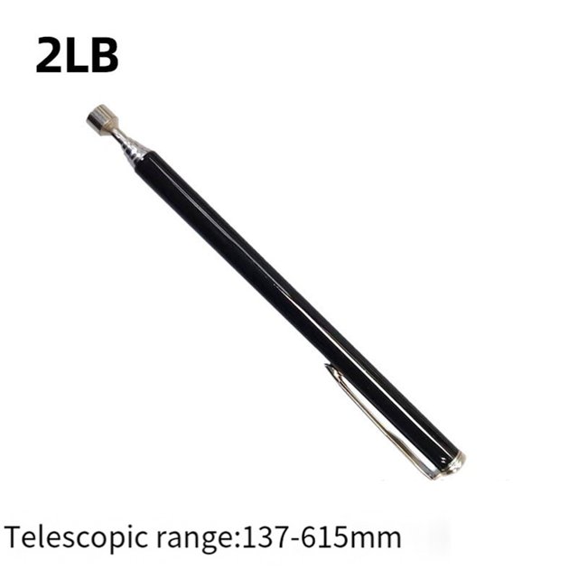 Outils Magnétiques Télescopiques Tiges d'Aspiration en Métal Inoxydable pour Ramassage 2Lb Noir