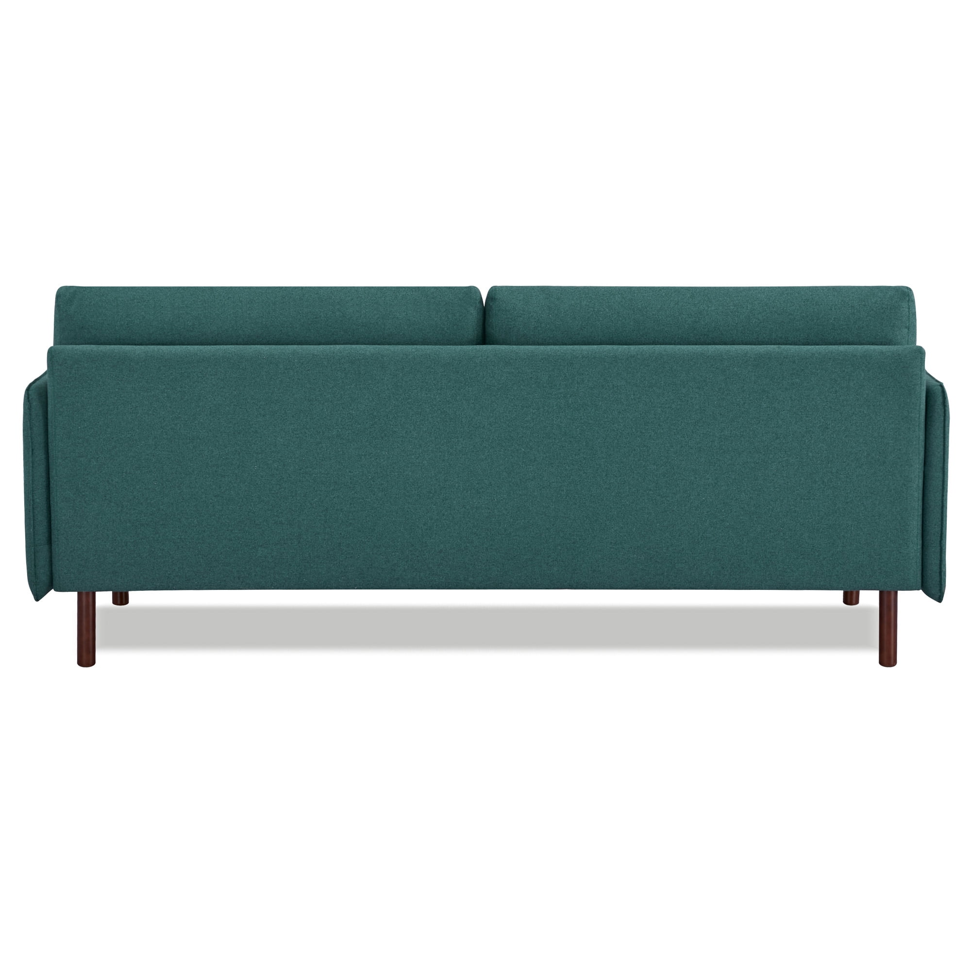 A&D Home Yucca Dark Green Polyester Modern Sofa, Upholstered Contemporary Couch