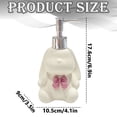 thumbnail image 3 of Cute Rabbit Ceramic Soap Dispenser with Plastic Pump, Refillable Lotion Bottle,Hand Soap Dispenser,Elegant Long Eared Rabbit Design Hand Dish Lotion Dispenser for Kitchen,Bathroom Bedroom, 3 of 7