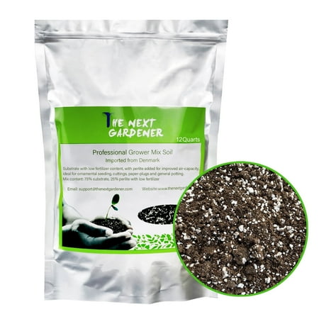 12 Quarts Organic Succulent and Cactus Soil Potting Mix, Fast Draining Pre-Mixed Course Blend