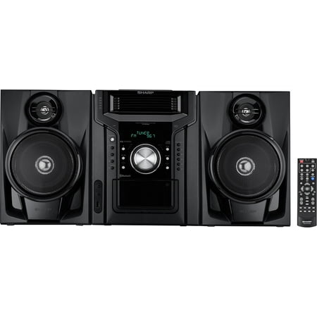 Sharp 250 Watt Bluetooth Hi-Fi Home Audio Stereo Sound System With 5 Disc Cd & Cassette (Best Compact Hifi System)