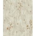 thumbnail image 1 of Floral Dark Tan, Brown Distressed Flowers Wallpaper Roll, 1 of 2
