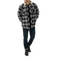 thumbnail image 2 of Genuine Dickies Men's Buffalo Twill Shirt Jacket with Sherpa Collar, 2 of 4