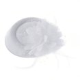 thumbnail image 6 of Soumake Exquisite Sweet Fascinator Hat With Hair Clip Decorative Anti-Fall Faux Feather Flower Mesh Veil Hat Hair Accessories Fashion, 6 of 8