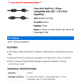 thumbnail image 2 of Front Axle Shaft Set 2 Piece - Compatible with 2007 - 2015 Ford Expedition 2008 2009 2010 2011 2012 2013 2014, 2 of 2