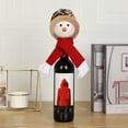 thumbnail image 1 of Xihbxyly Botellero Navideño con Diseño de Muñeco de Nieve, Portabotellas y Copas con Temática Navideña, Diseño Clásico de Muñeco de Nieve, Decoración para Fiestas Navideñas, Almacenamiento para Cocin, 1 of 4