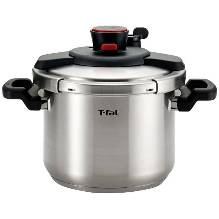 T-fal Clipso Stainless Steel Cookware, Pressure Cooker, 6.3 quart
