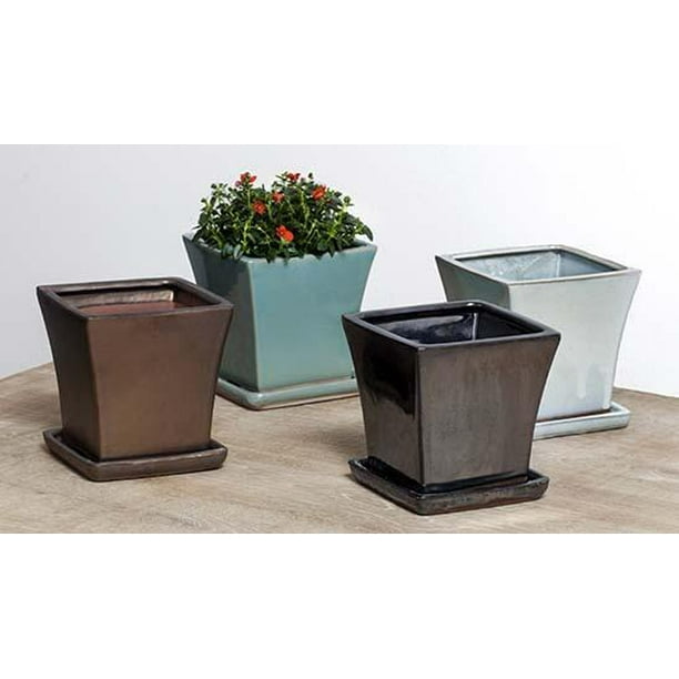 Campania International Mcm 8 Piece Square Pot Planter Set Walmart Com Walmart Com