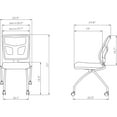 thumbnail image 5 of Lorell, Nesting Chair, 2 / Carton, Black, 5 of 7