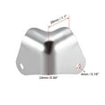 thumbnail image 2 of Unique Bargains Metal Box Corner Protectors Edge Guard Protector 28 x 28 x 24mm 4Pcs, 2 of 3