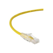 Black Box Slim-Net - Patch cable - RJ-45 (M) to RJ-45 (M) - 2 ft - UTP - CAT 6 - booted, molded, stranded - yellow