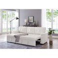 thumbnail image 6 of Laura Reversible Sleeper Sectional Sofa Storage Chaise by HomeStock-Color:White,Fabric:Air Leather, 6 of 10