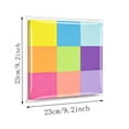 thumbnail image 3 of Sticky Notes, Post It Notes 9 Neon Colors 18 Pads Strong Adhesive Removable Fluorescent for Office Home College by Xuniizn, 3 of 7
