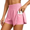 thumbnail image 2 of Womens Running Athletic Shorts Quick Dry Casual Cycling Tennis Workout Yoga Lounge Hiking Jogging Shorts with Liner Pockets, 2 of 9