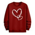 thumbnail image 6 of PNTUTB Men's Fashion Valentine's Day Print Classic Crew Neck Long Sleeve Casual Loose Comfort Pullover Sweatshirts, 6 of 6