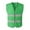 Green, variant on High Visibility Safety Vests Mens Sleeveless Casual Coat with Reflective Strip for Traffic Construction Work Orange One Size