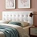 thumbnail image 2 of Modway Lily Biscuit Tufted Full Performance Velvet Headboard, White, 2 of 4