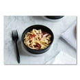 thumbnail image 4 of Pactiv Corp. YL2508B Newspring DELItainer 4.55 in. x 4.55 in. x 1.8 in. 8 oz. Plastic Microwavable Container - Black/Clear (240/Carton), 4 of 6