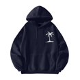 thumbnail image 4 of Men's Hooded Print Pattern Fashion Loose Men's And Women's Long Sleeve Hooded Sweatshirt 3XL, 4 of 4