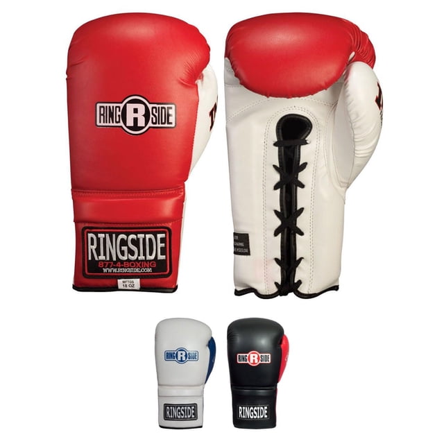 Guantes de Entrenamiento Ringside IMF Tech rojo blanco de 16 Onzas