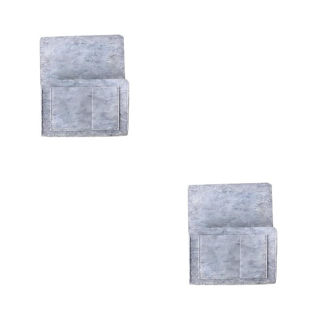 Organizador de mesita de noche Cateissary Fieltro Bolsa colgante Gris claro 2Conjunto