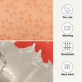 thumbnail image 4 of Iauyy 36x24in Washable Dog Bed Mats, 4cm Thick Comfort Pet Bed with Non-Slip Bottom for Crates, Indoors & Outdoors - Puppy Essentials,Large-scale Red Floral Design, 4 of 5