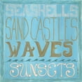 thumbnail image 3 of Shamp, Cindy 15x15 Black Modern Framed Museum Art Print Titled - Seashells and Sand Castles, 3 of 5