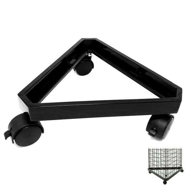 Triangle Gridwall Base 3 Way Retail Merchandising Base With Wheels For 12 W Grid Panels Black 2 Pack Walmart Com Walmart Com