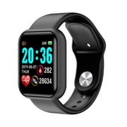 2021 Kudo Mart Pulse Tech Smart Watch for Android and Apple iPhones | Fitness Tracker Heart Rate Step Counter Sleep Monitor Messages IP67 Swimming Waterproof for Women and Men | KM20 44mm Black